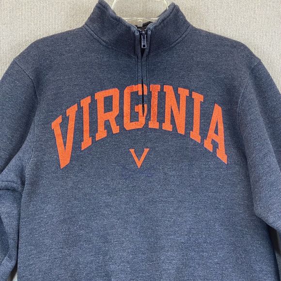 Virginia Cavaliers Jacket Coat Pullover Men’s Small 1/4 Zip Gray - Picture 3 of 6